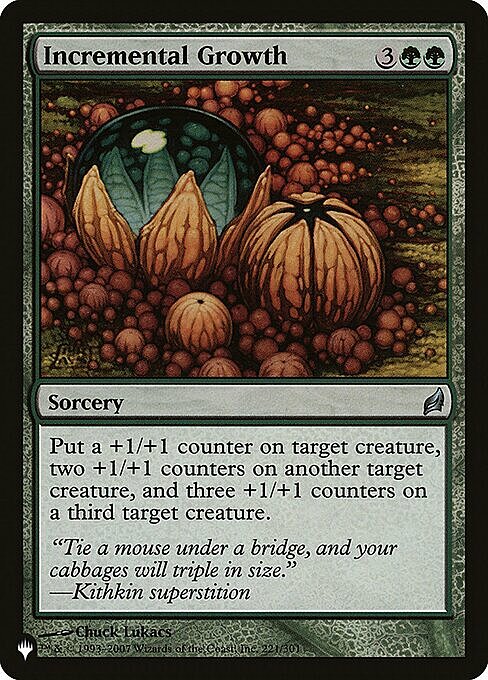 Incremental Growth Card Front