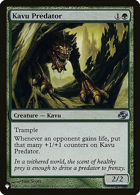 Kavu Predator Card Front