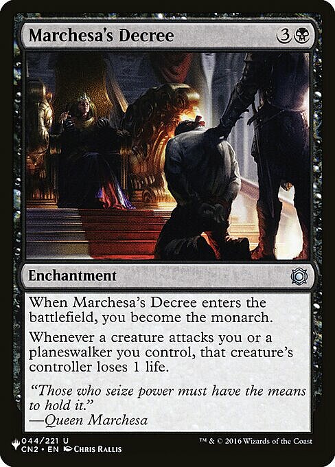 Marchesa's Decree Card Front