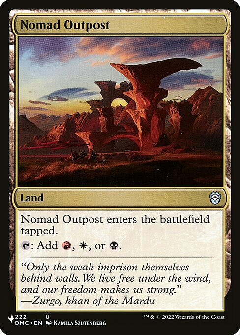 Nomad Outpost Card Front