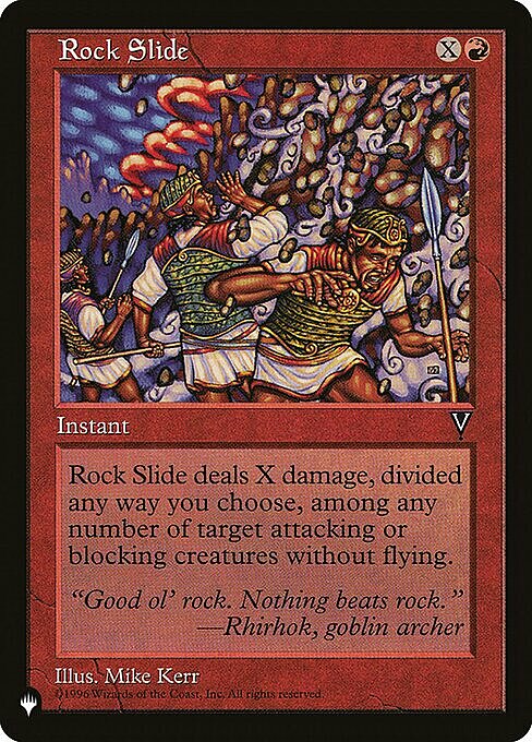 Rock Slide Card Front