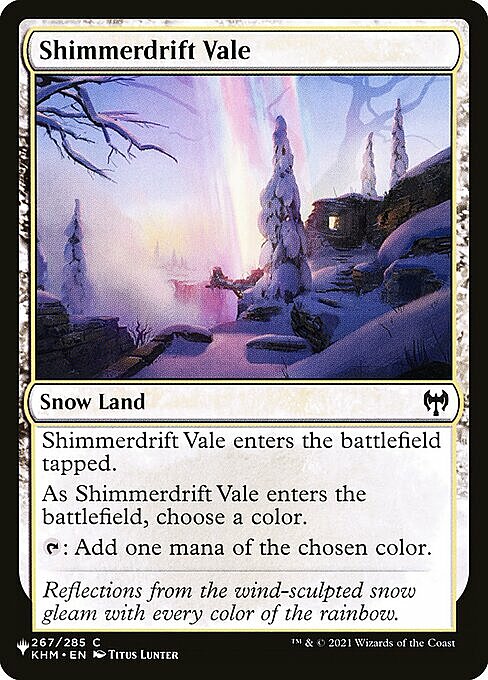 Shimmerdrift Vale Card Front