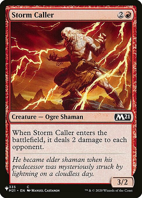 Storm Caller Card Front