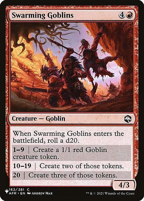 Swarming Goblins Card Front