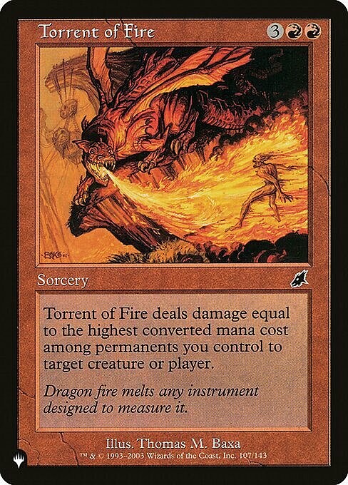 Torrent of Fire Card Front