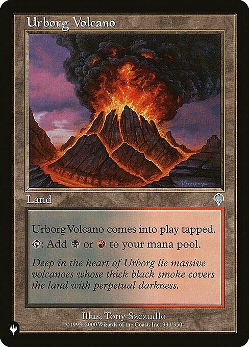 Urborg Volcano Card Front