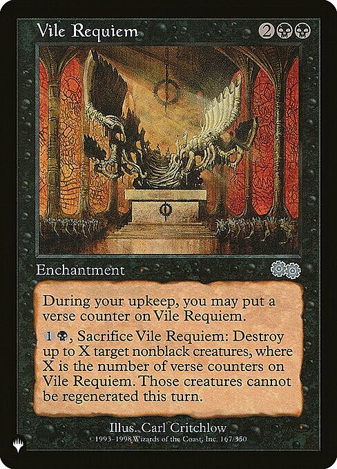 Vile Requiem Card Front