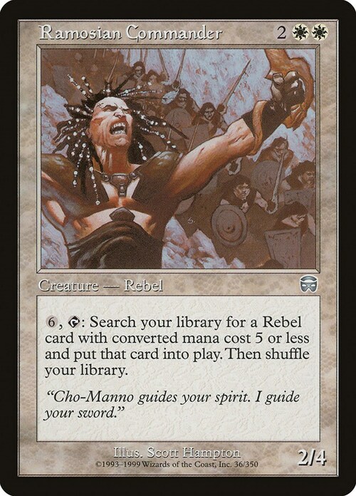 Ramosian Commander Card Front