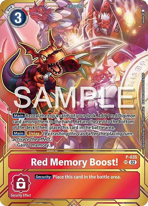 Red Memory Boost! Card Front