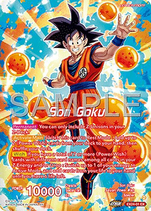 Son Goku // Son Goku, Story of a Forming Wish Card Front