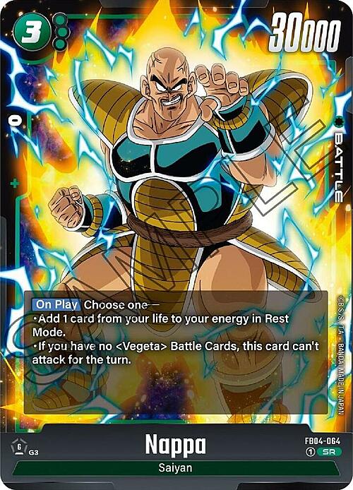 Nappa Card Front