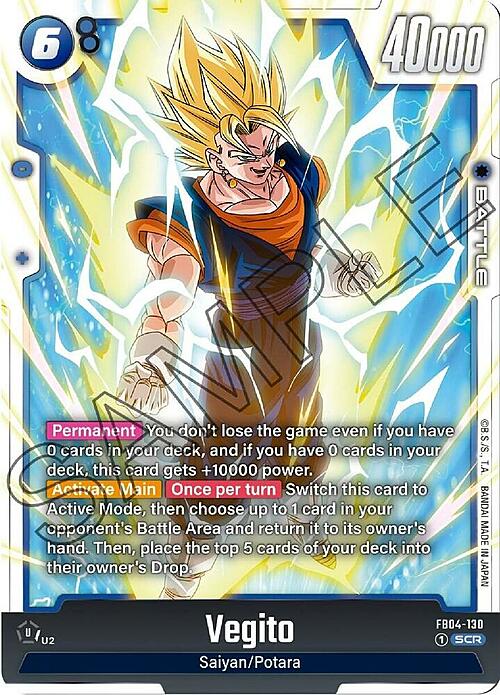 Vegito Card Front