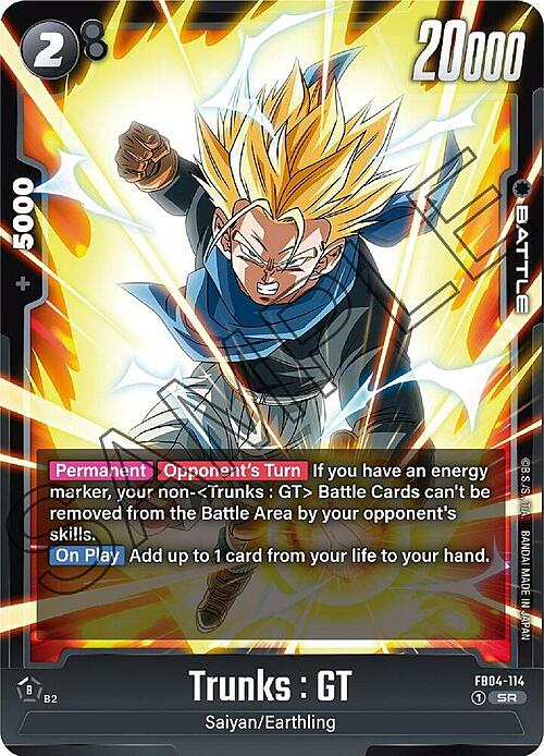 Trunks : GT Card Front