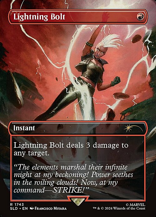 Lightning Bolt Card Front