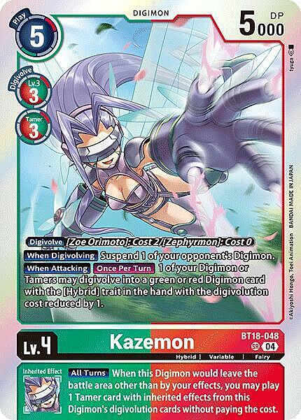 Kazemon Card Front