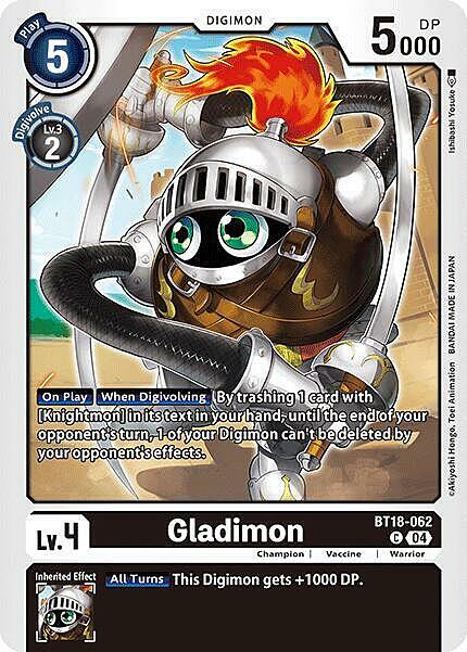 Gladimon Card Front