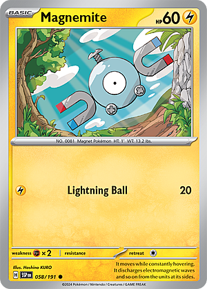 Magnemite Card Front