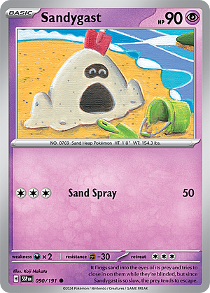 Sandygast Card Front