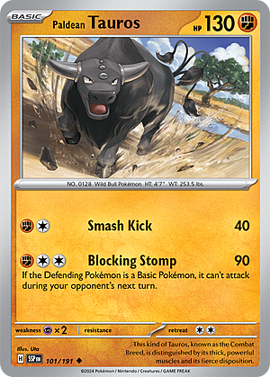 Paldean Tauros Card Front