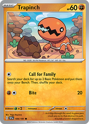 Trapinch Card Front