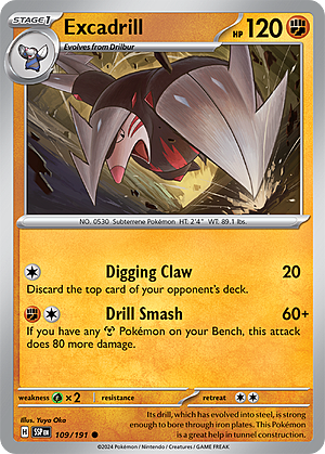 Excadrill Card Front