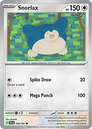 Snorlax Card Front