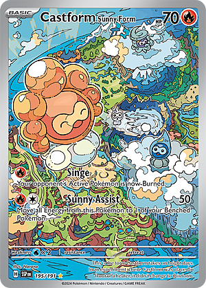 Castform Sunny Form Card Front