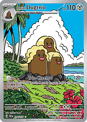 Alolan Dugtrio Card Front