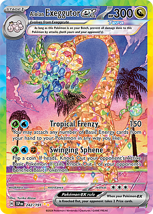 Alolan Exeggutor ex Card Front