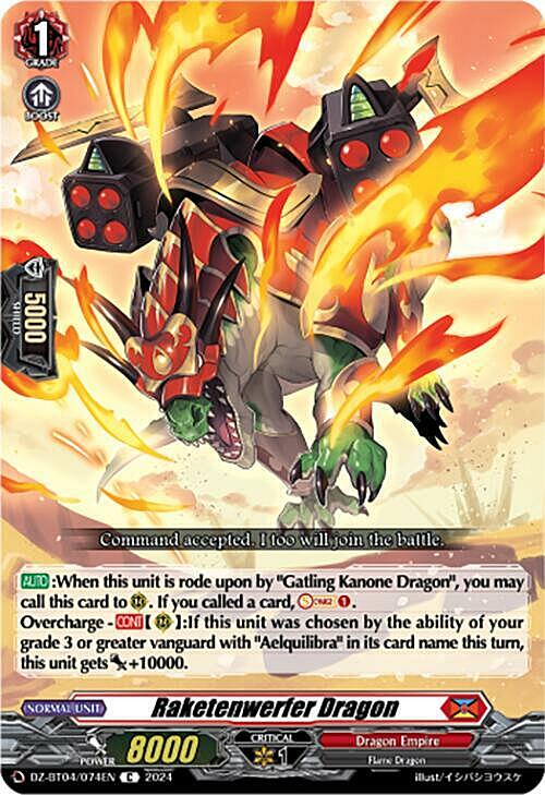 Raketenwerfer Dragon Card Front