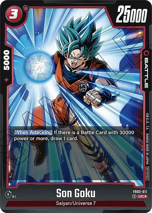 Son Goku Card Front