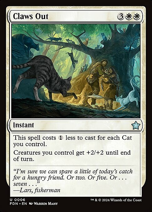 Claws Out Card Front