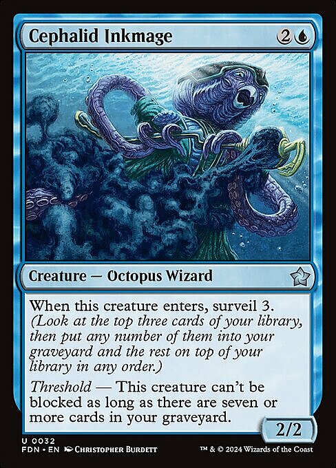 Cephalid Inkmage Card Front