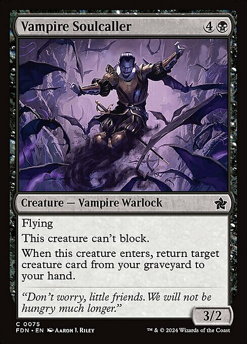 Vampire Soulcaller Card Front