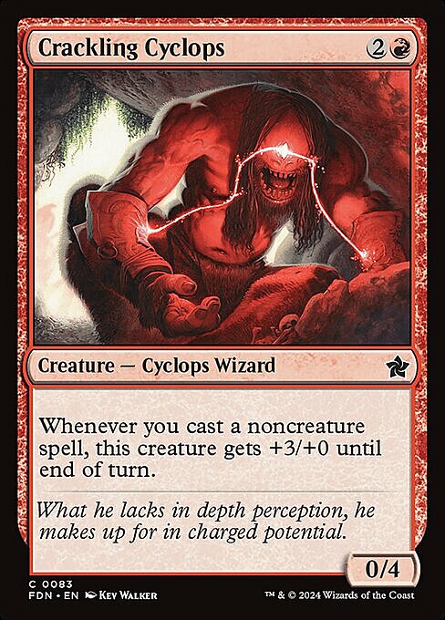 Crackling Cyclops Card Front