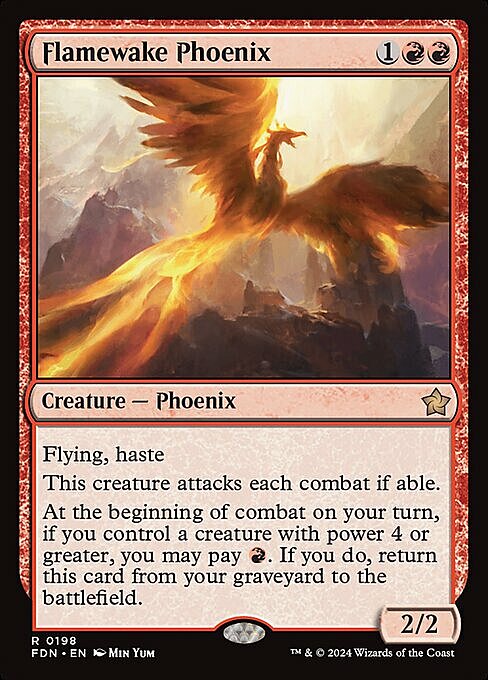 Flamewake Phoenix Card Front