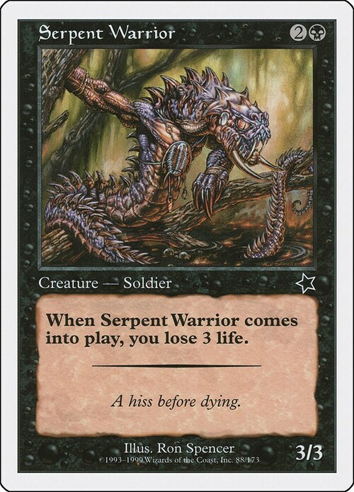 Serpent Warrior Card Front