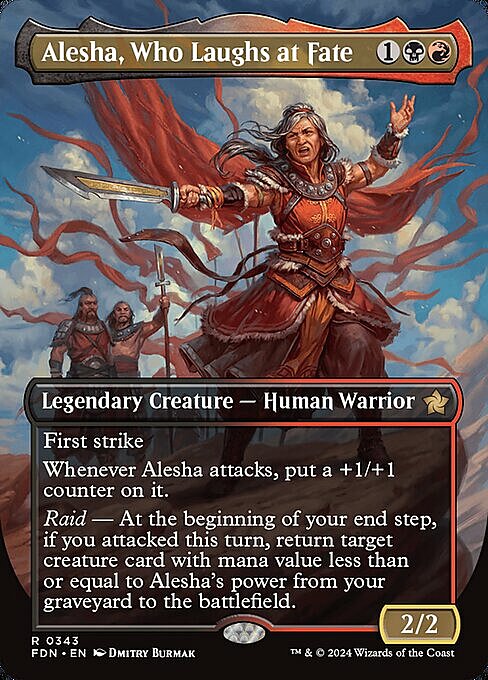 Alesha, Who Laughs at Fate Card Front