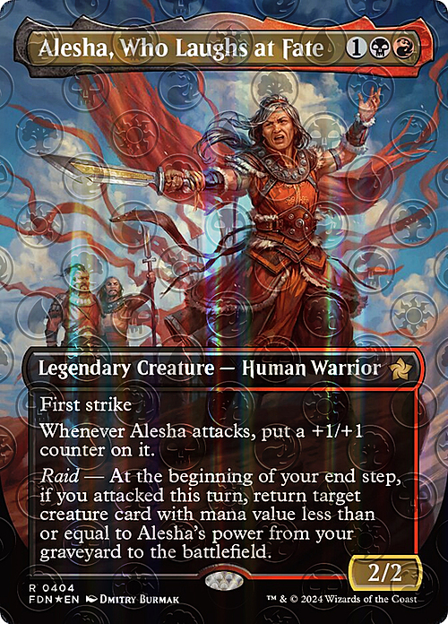 Alesha, Who Laughs at Fate Card Front