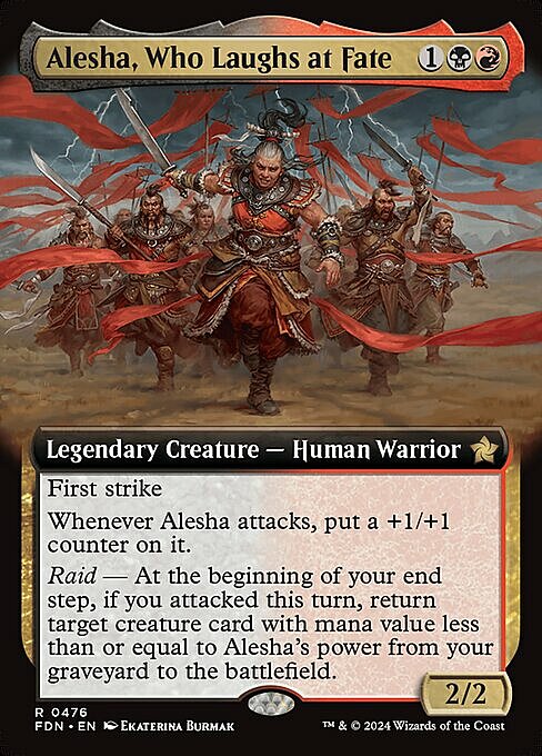 Alesha, Who Laughs at Fate Card Front