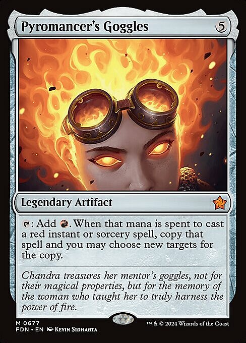 Pyromancer's Goggles Card Front