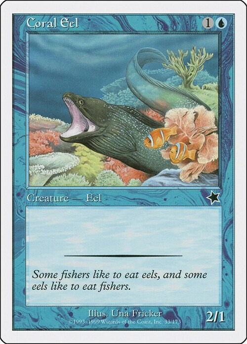 Coral Eel Card Front