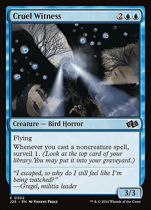 Cruel Witness Card Front