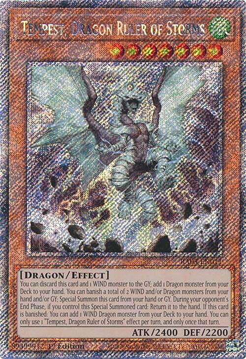 Tempest, Dragon Ruler of Storms Card Front