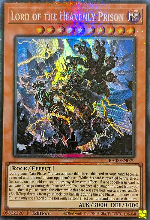 Lord of the Heavenly Prison Card Front