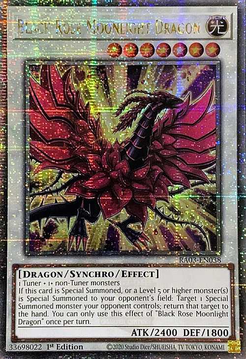 Black Rose Moonlight Dragon Card Front