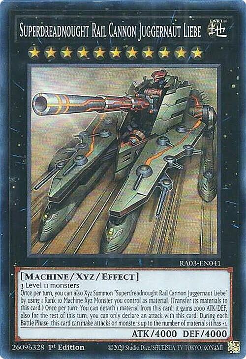 Superdreadnought Rail Cannon Juggernaut Liebe Card Front