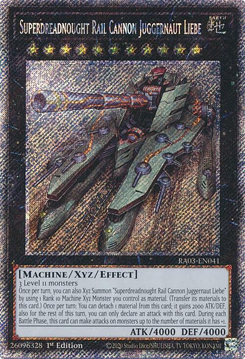 Superdreadnought Rail Cannon Juggernaut Liebe Card Front