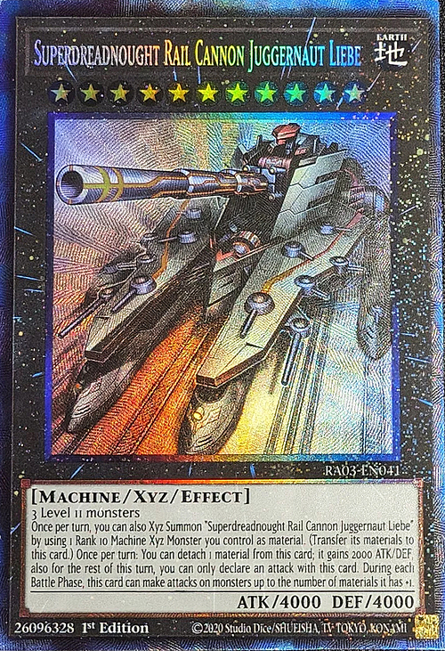 Superdreadnought Rail Cannon Juggernaut Liebe Card Front