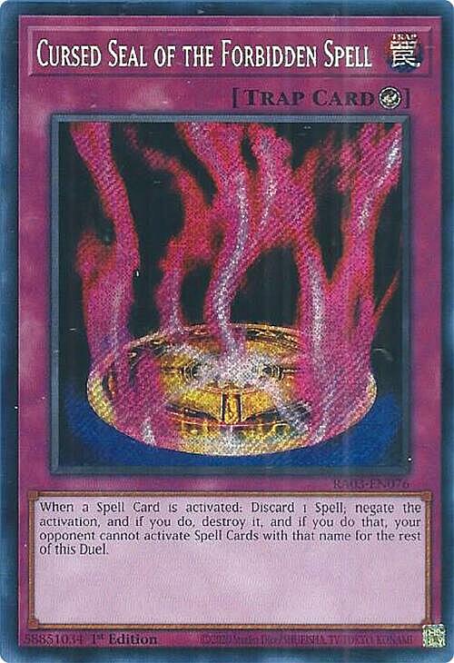 Cursed Seal of the Forbidden Spell Card Front